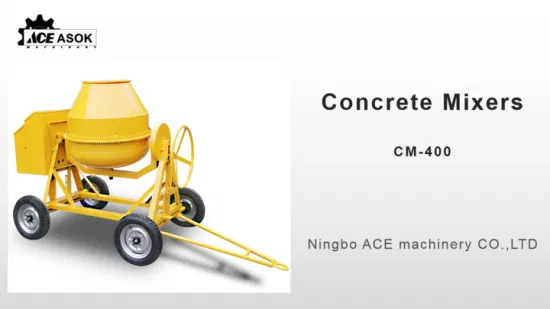 Concrete Mixer Machine (CM400 with Diesel engine) Concrete Mixer Spare Parts