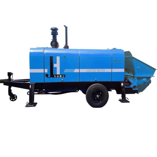 Concrete Machinery Jiuhe Stationary Trailer Diesel Cement Concrete Pump for Sale