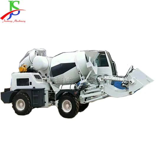 High Mixing Efficiency Self Propelled 4m3 Self Loading Concrete Mixer Truck